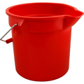 Rubbermaid Bucket 14 Qt, 12"Od, Red 261400RED